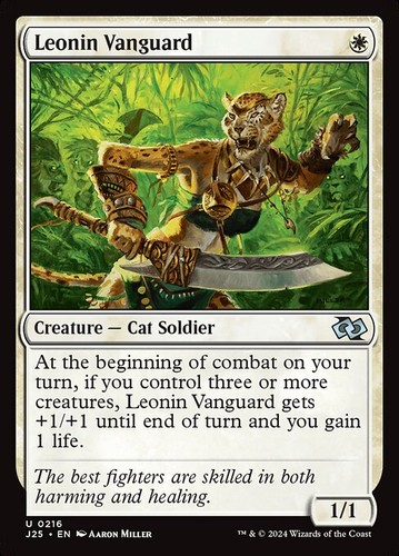 Mtg leonin vanguard - leonin, (0216)
