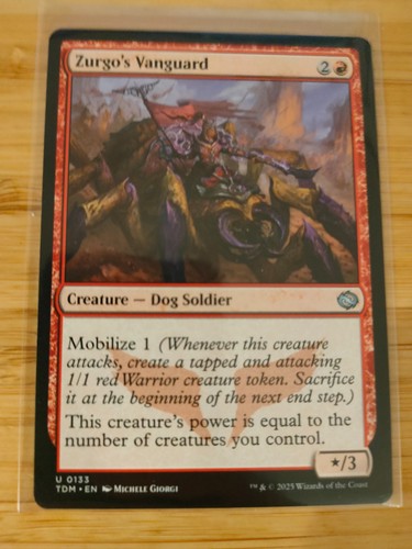 Mtg zurgo vanguard - zurgo's, 0133